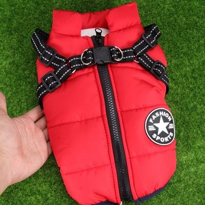 Manteau Imperméable pour Chien - HarnessDogJacket™ - Rouge