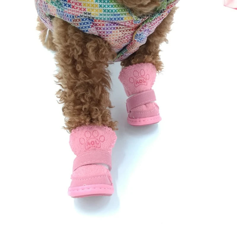 Bottes pour chien - Rose