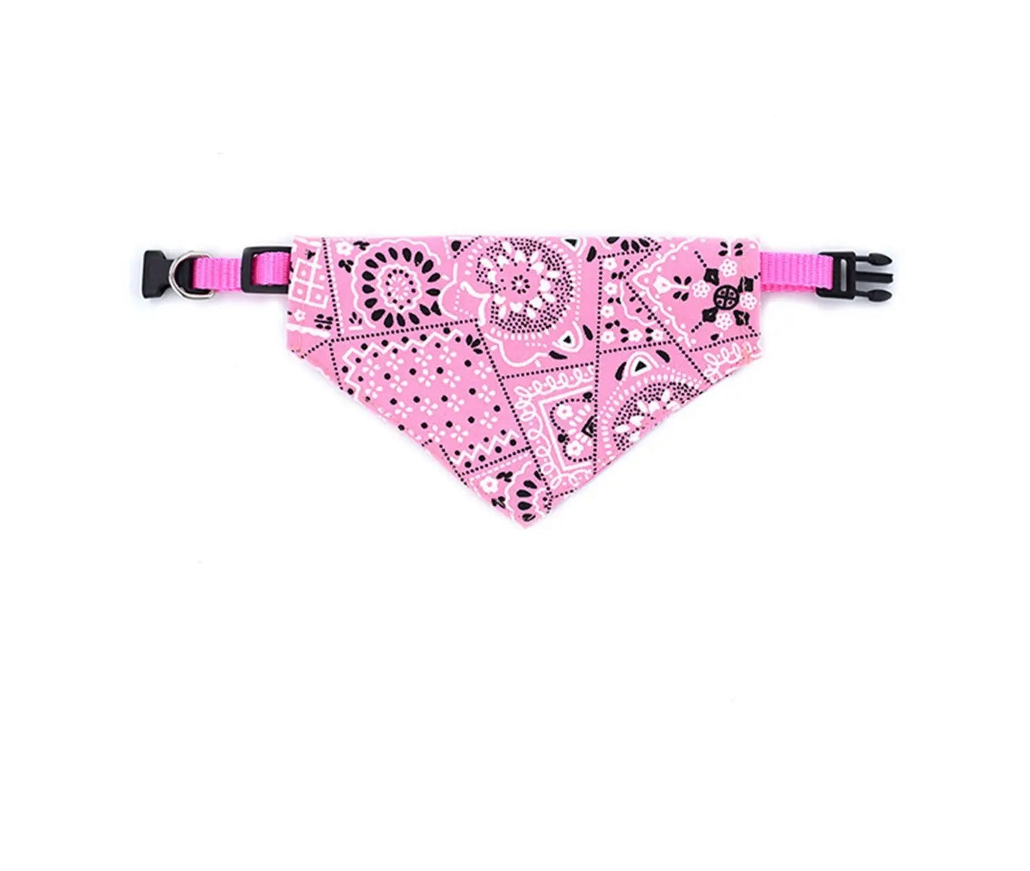 Collier bandanas pour chien - Rose