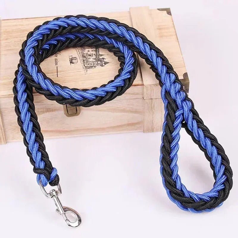 Laisse pour chien en nylon - Bleu noir