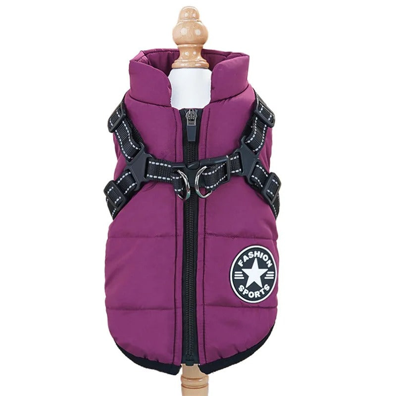 Manteau Imperméable pour Chien - HarnessDogJacket™ - Pourpre