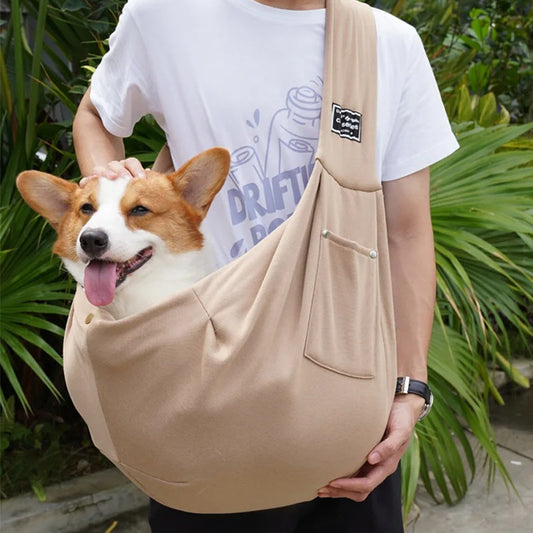 Sac pour chien à bandoulière - Khaki