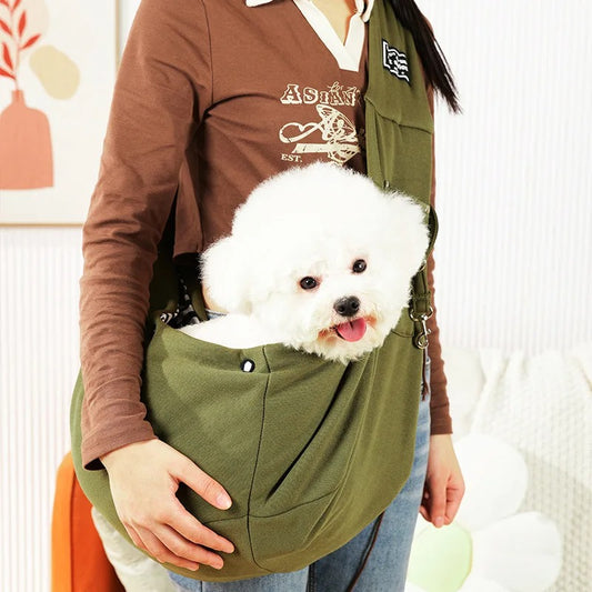 Sac pour chien à bandoulière - Vert