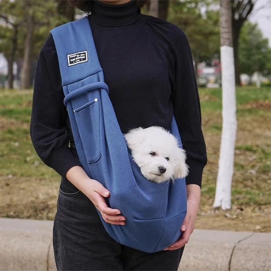 Sac pour chien à bandoulière - Bleu