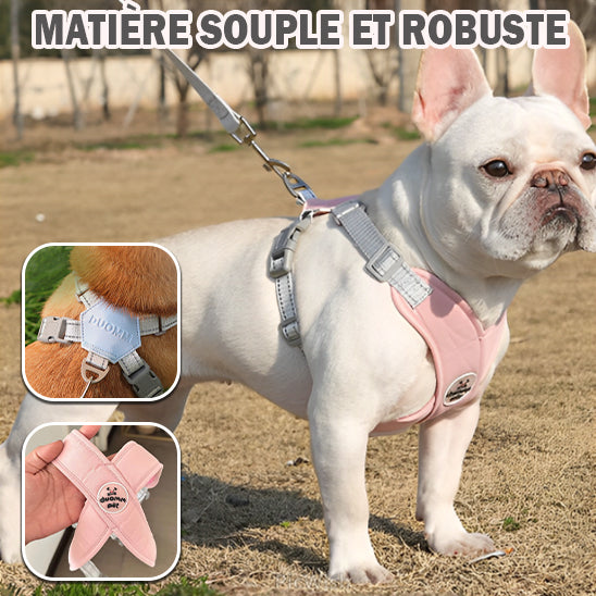 Harnais pour chien HarNISSAN - Rose