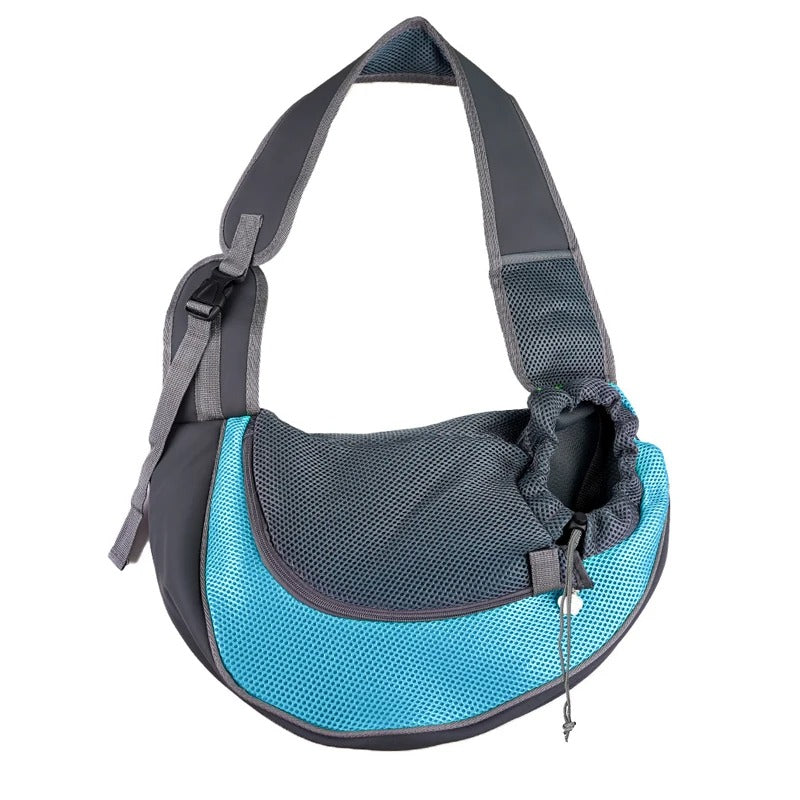 Sac bandoulière pour chien - Bleu