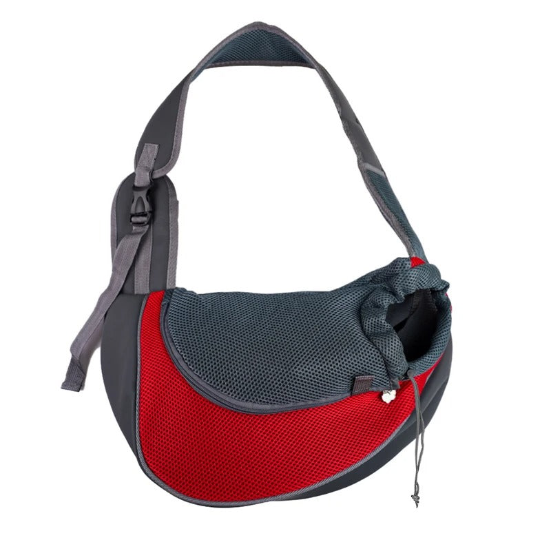 Sac bandoulière pour chien - Rouge