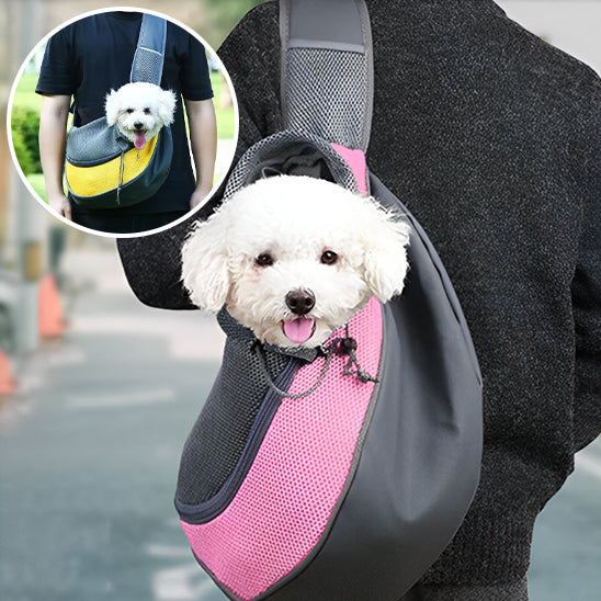 Sac bandoulière pour chien - Bleu