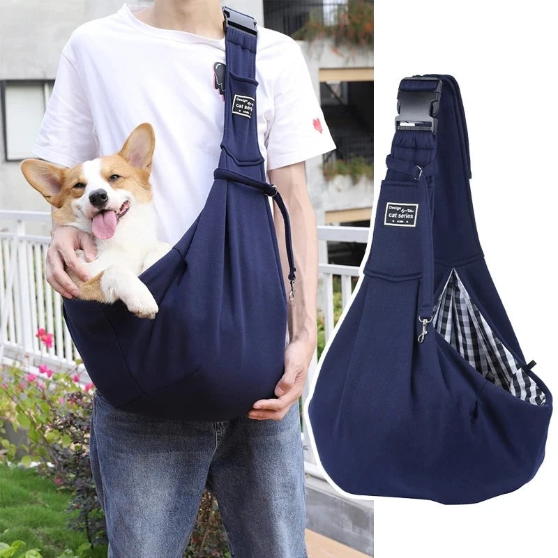 Sac de transport pour chien réglable - Bleu