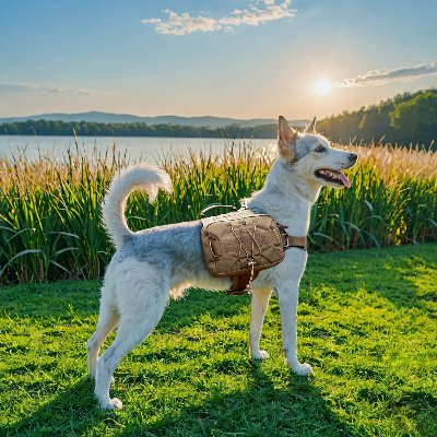 Sac à dos pour chien - BackpackDogHarness™ - Marron