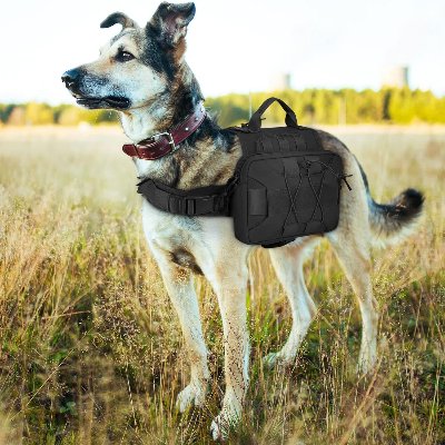 Sac à dos pour chien - BackpackDogHarness™ - Noir