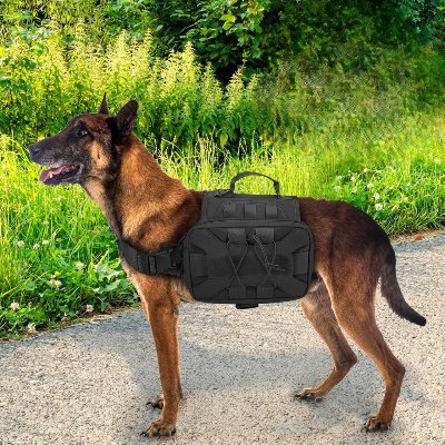 Sac à dos pour chien - BackpackDogHarness™ - Noir