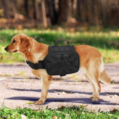 Sac à dos pour chien - BackpackDogHarness™ - Noir