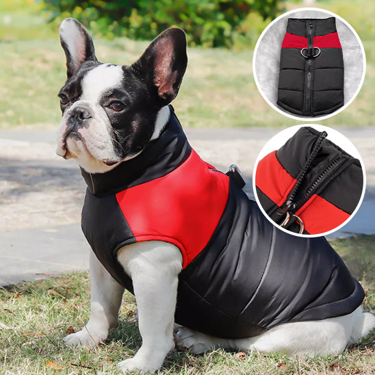 Manteau rembourrée imperméable pour chien - Rose